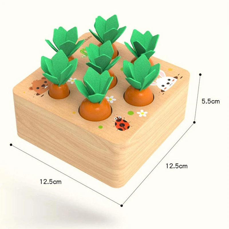 Children's Wooden Carrot Sizing Block