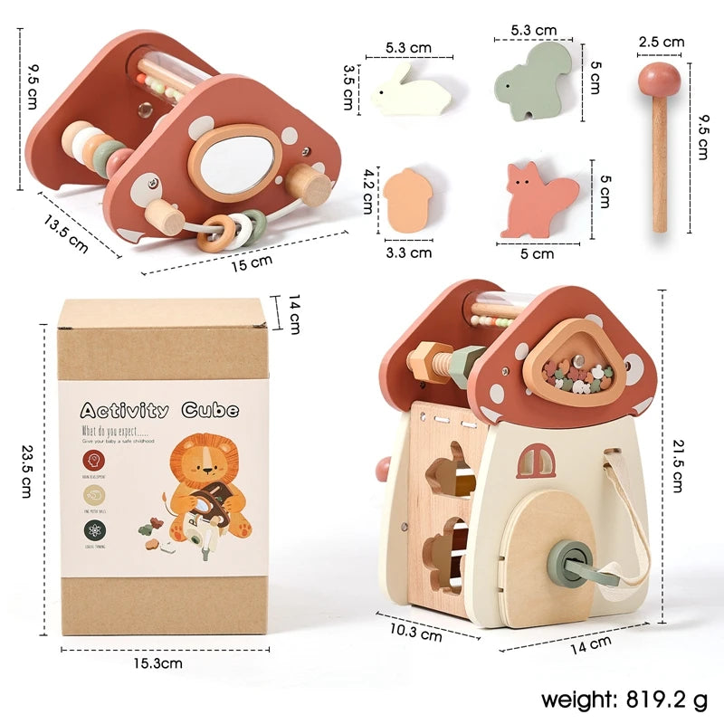 Children's Wooden Woodland Mushroom Castle