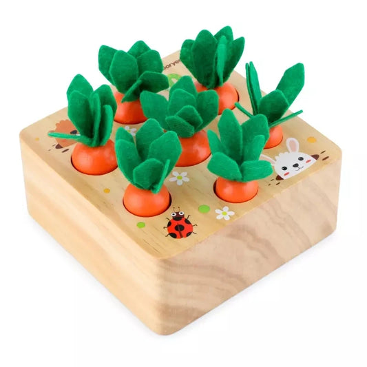 Children's Wooden Carrot Sizing Block