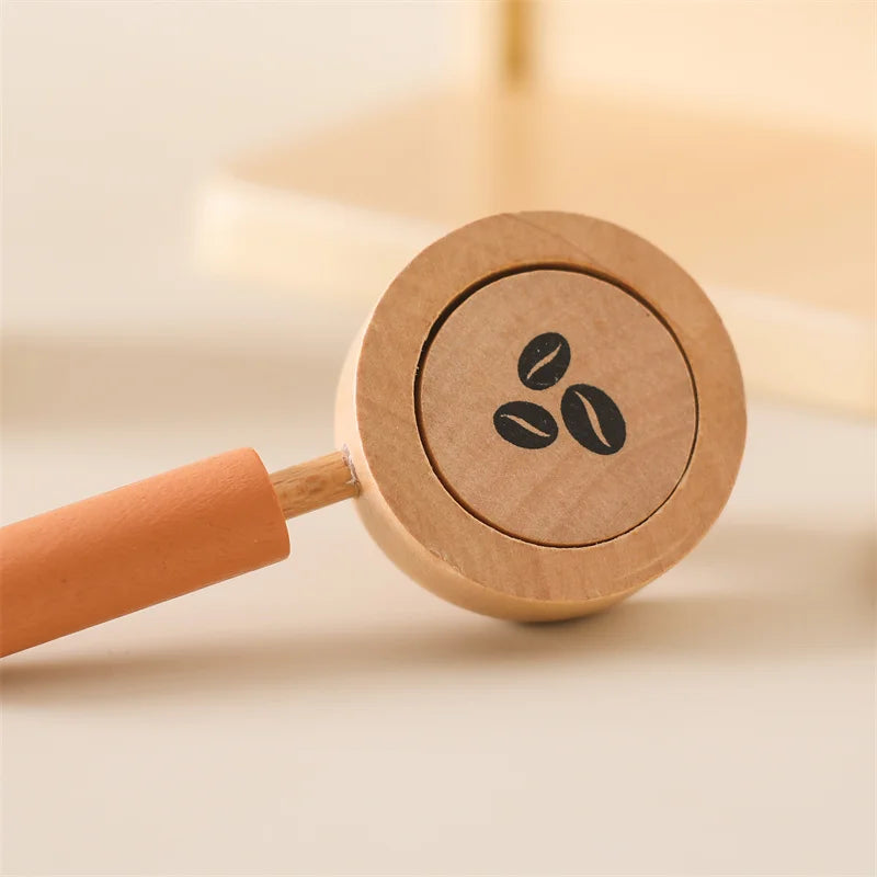 Children's Scandinavian Wooden Coffee Machine Montessori Set