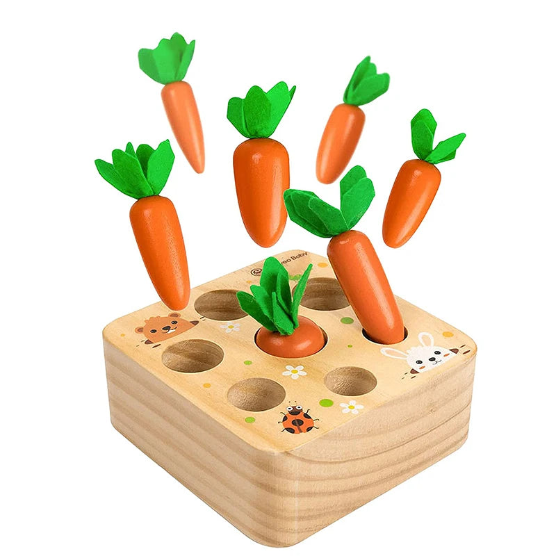 Children's Wooden Carrot Sizing Block