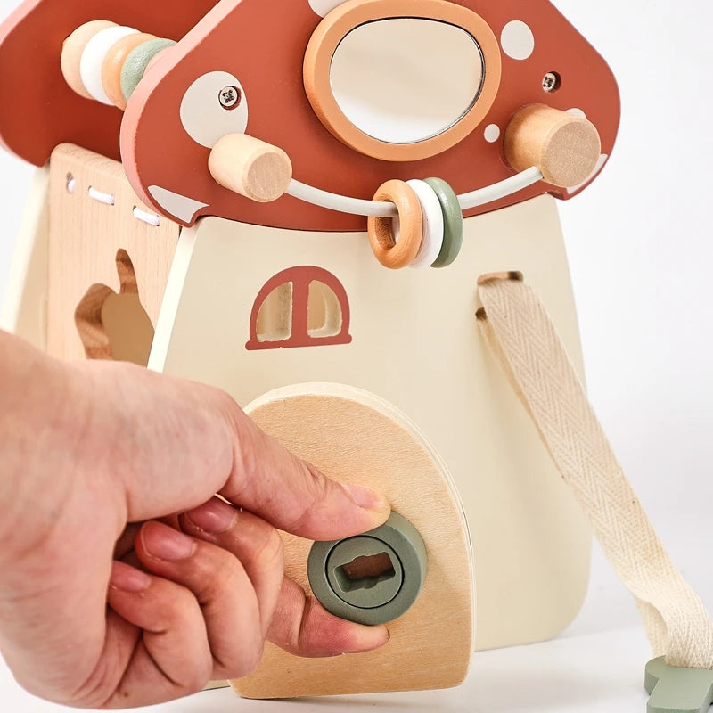 Children's Wooden Woodland Mushroom Castle