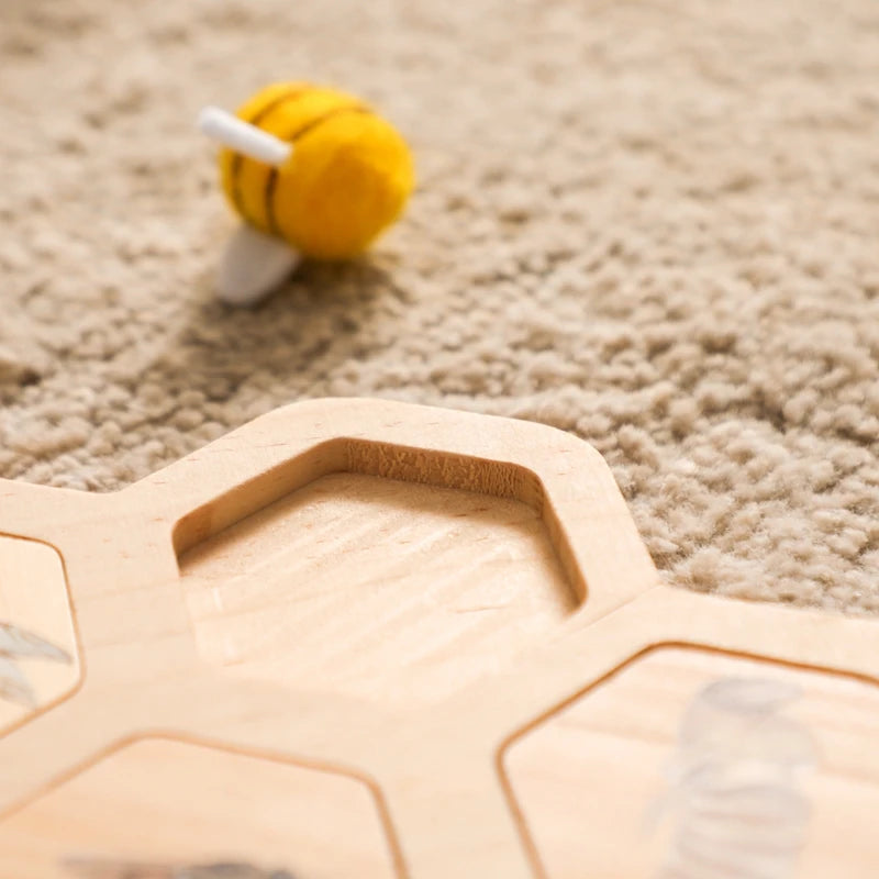 Children's Wooden Bee Life Cycle Puzzle