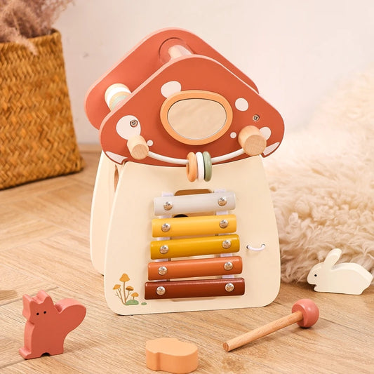 Children's Wooden Woodland Mushroom Castle