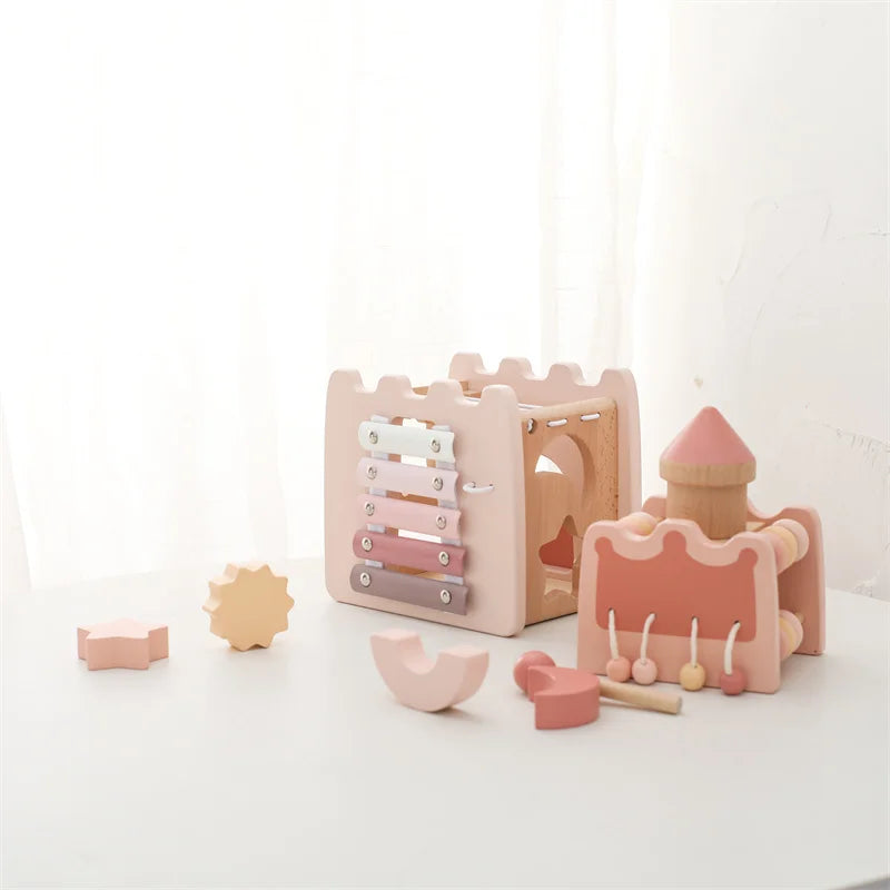 Children's Wooden Castle Block