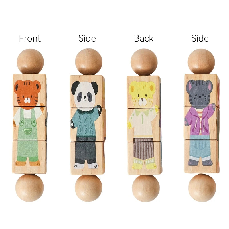 Wooden Baby Spin & Match Rattle
