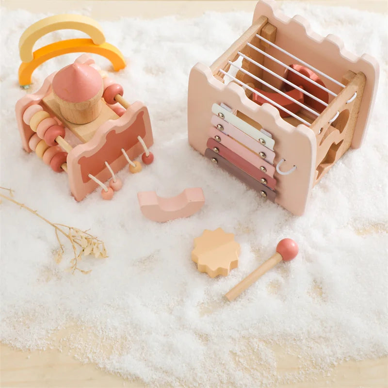 Children's Wooden Castle Block