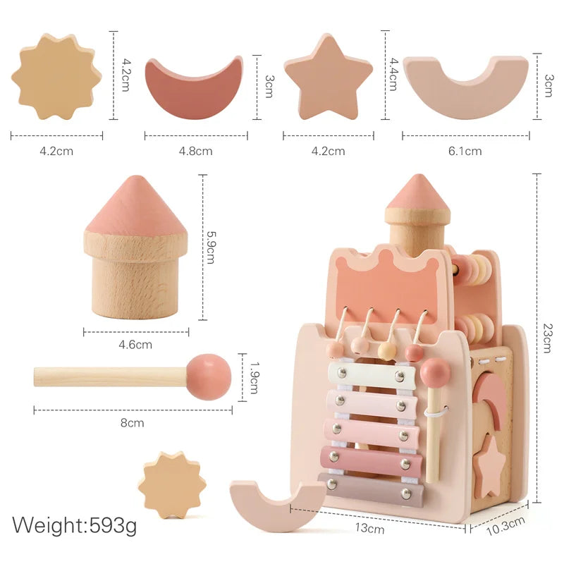 Children's Wooden Castle Block