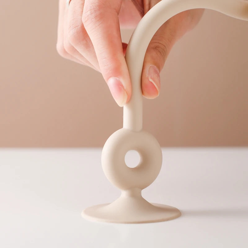 Silicone Teether with Wooden Rings