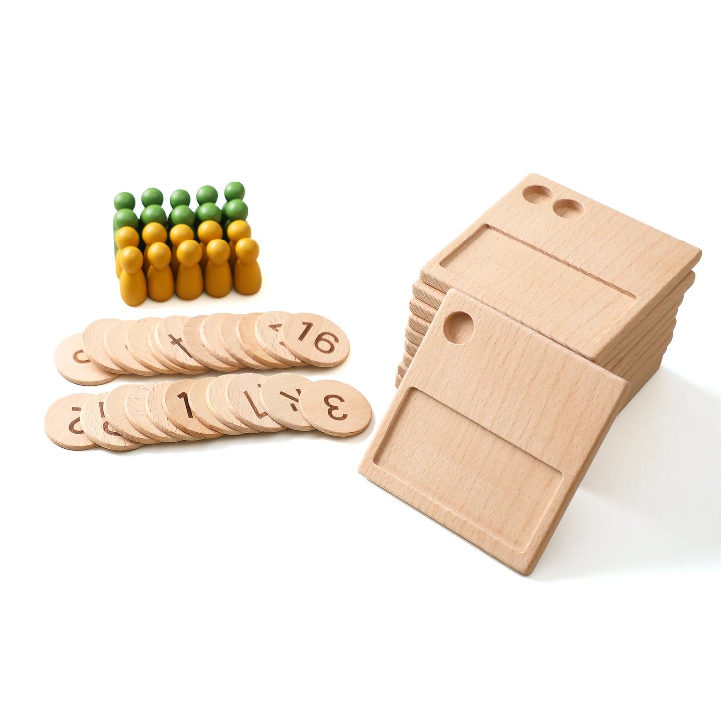 Montessori Number Matching Wooden Board Baby
