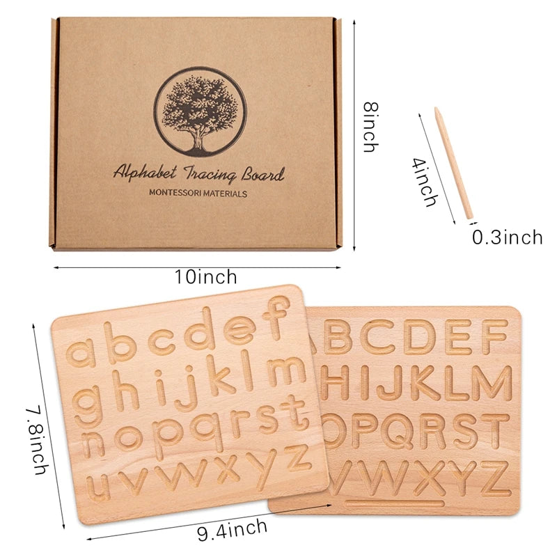 Montessori Number Matching Wooden Board Baby