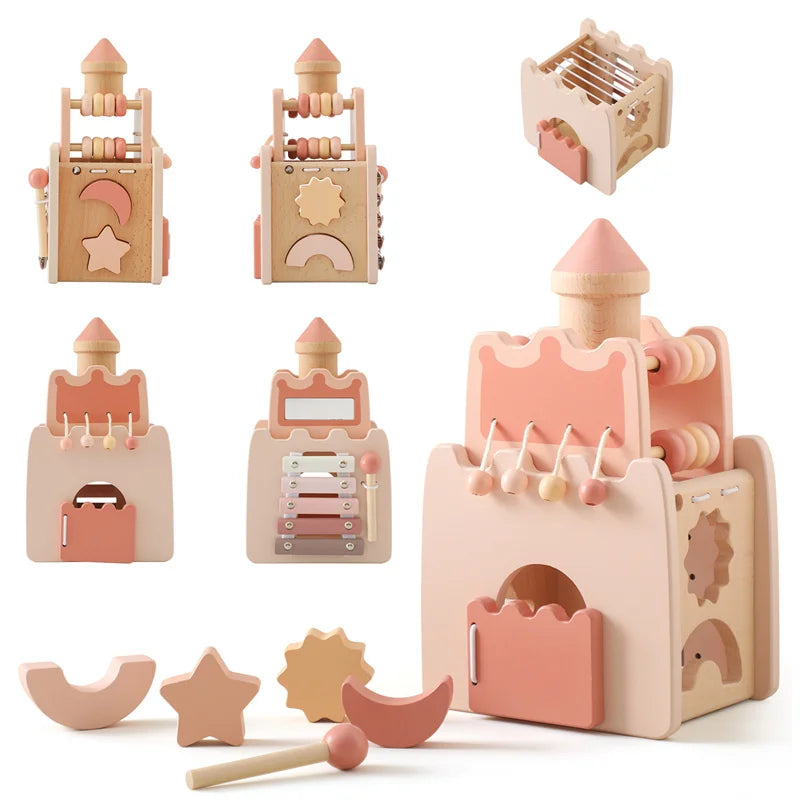 Children's Wooden Castle Block