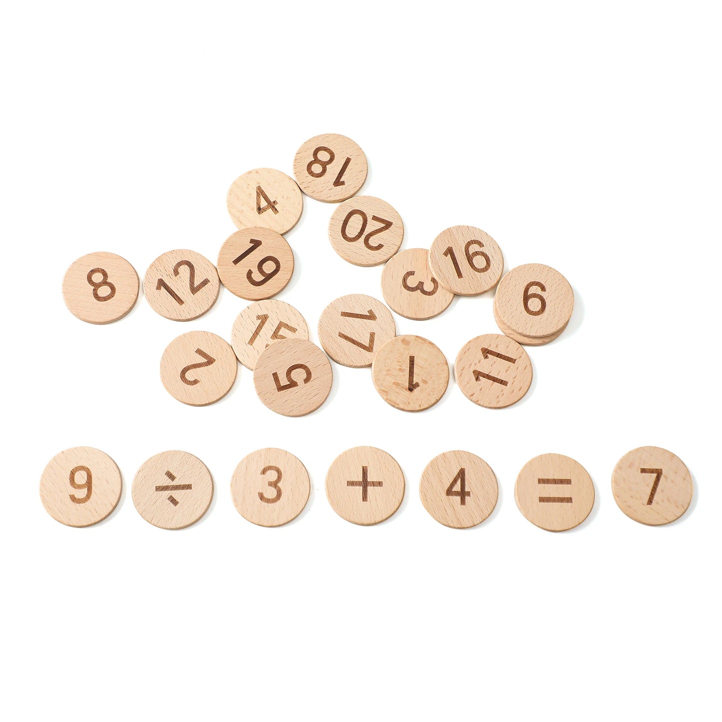 Montessori Number Matching Wooden Board Baby