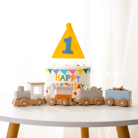 Wooden Birthday Train