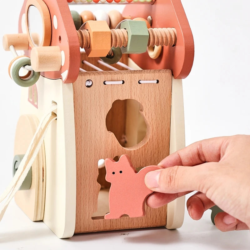 Children's Wooden Woodland Mushroom Castle