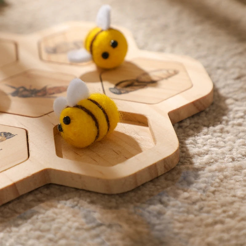 Children's Wooden Bee Life Cycle Puzzle