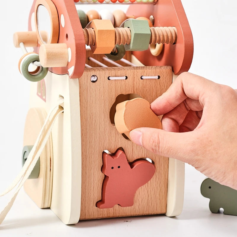 Children's Wooden Woodland Mushroom Castle