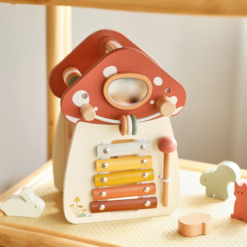 Children's Wooden Woodland Mushroom Castle