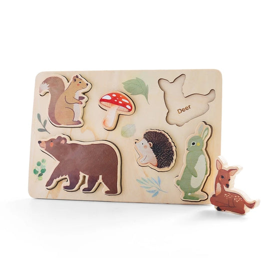 Woodland 5-Piece Wooden Peg Puzzle