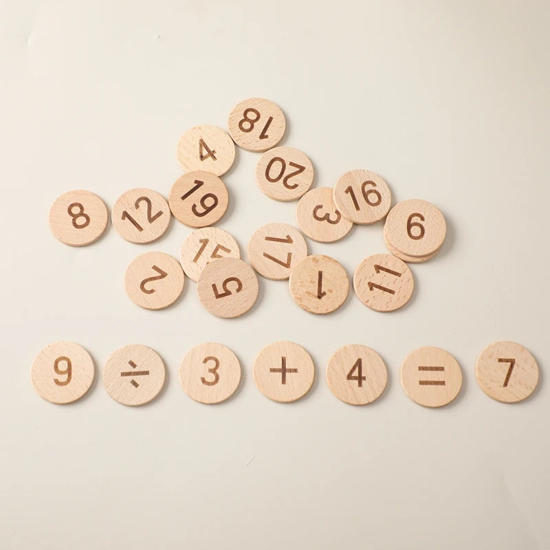 Montessori Number Matching Wooden Board Baby